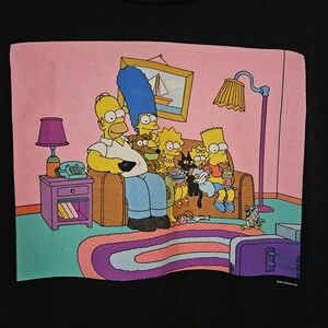 Black Graphic The Simpsons Tshirt.